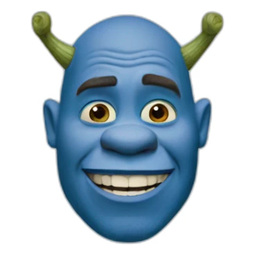 blue-shrek sticker