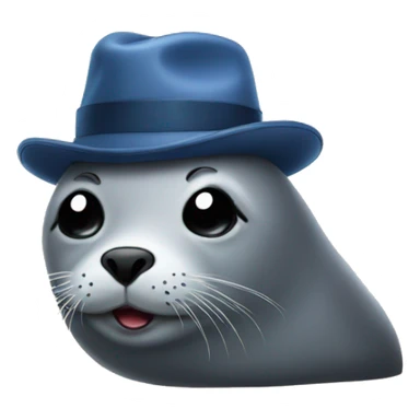 seal wearing hat sticker