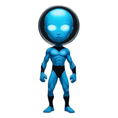 dr manhattan popping squat from behind sticker