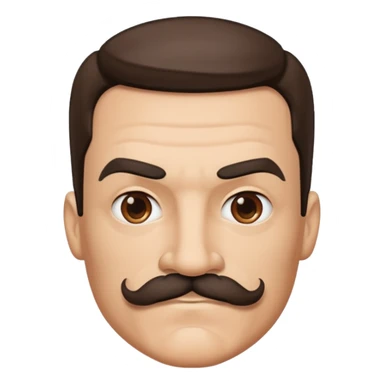 Batman with a mustache  sticker