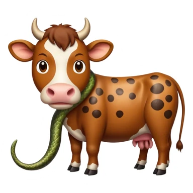 🐄+🐍 sticker