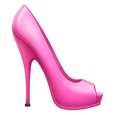 pink high heel sticker