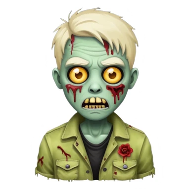 make a desinger zombie emoji sticker