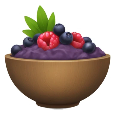 acai bowl with fruit  sticker