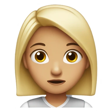 girl nervous  sticker