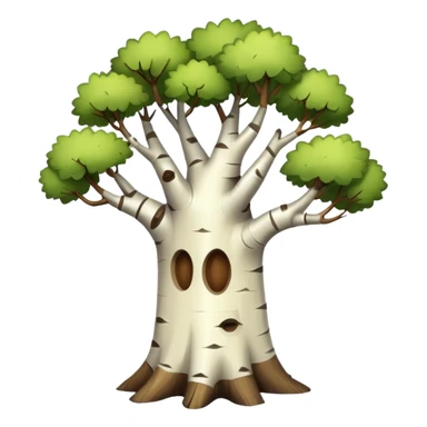 birch wood sticker