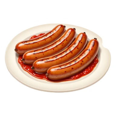 sausages with tomato sauce sticker