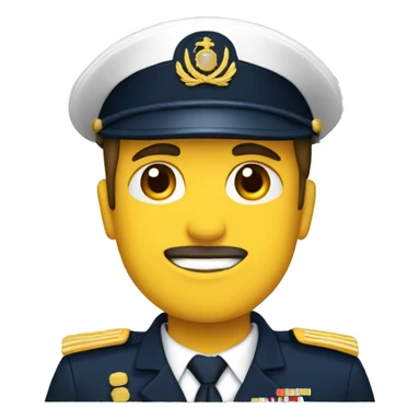 Militar navy saludando sticker