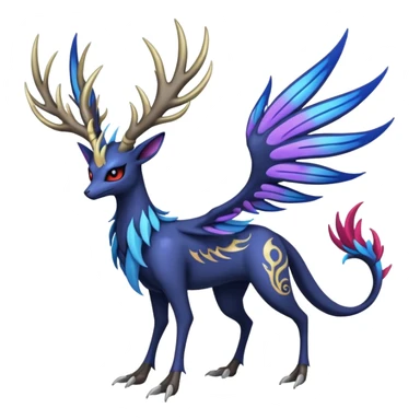 Xerneas-Nargacuga-Lunala-Vikavolt-fusion sticker