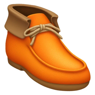 orange moccasin sticker