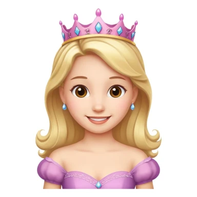 girls in a princess dress sticker