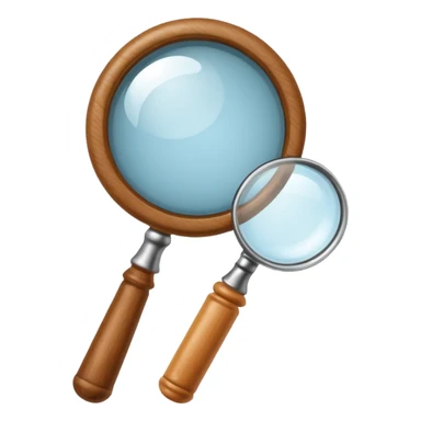 magnifying glass sticker