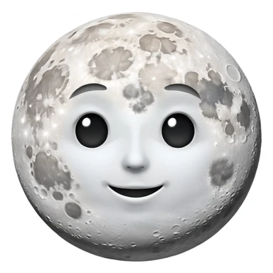 moon on the sky background sticker