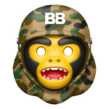 Сделай логотип Bape sticker