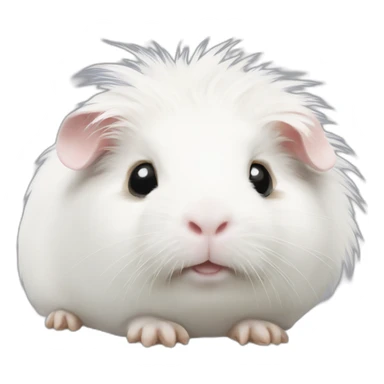 Totally White Guinea pig sticker