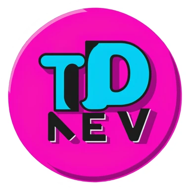 Minimalist sticker with white 'tt' letters on a black circle with cyan, magenta, and yellow dots below, NEW DROP text with street style influence sticker