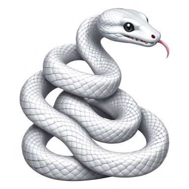 two white snakes  sticker
