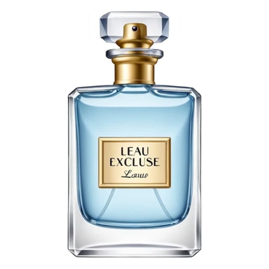 can you create a perfume bottle "L'eau de L'Excuse" sticker