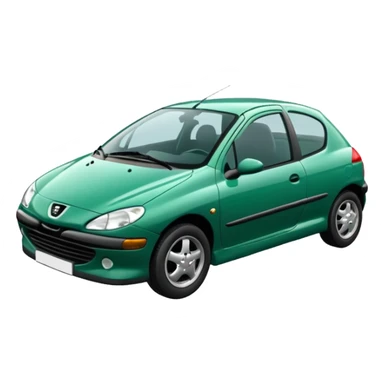 1999 Peugeot 206 emerald green  sticker