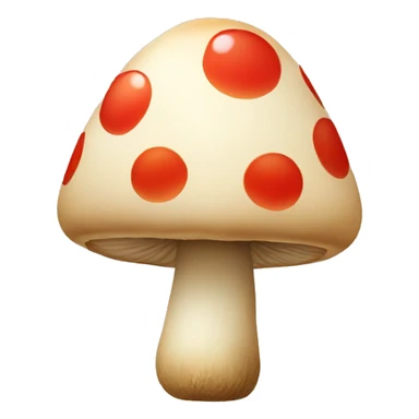 mushroom with a kiss face sticker