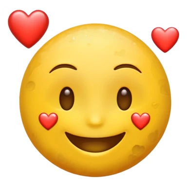 stoned emoji with hearts sticker