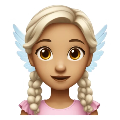 a fair girl that is a fairy and very cute sticker