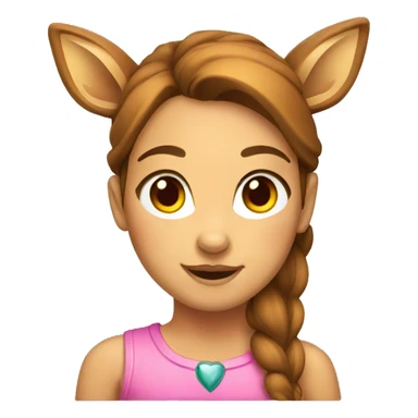 Female deer sticker
