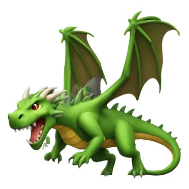 A dragon attacking a castle  sticker