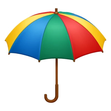 sombrinha de frevo vermelho, verde, azul e amarelo sticker