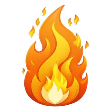 me un fuego pixeleado sticker