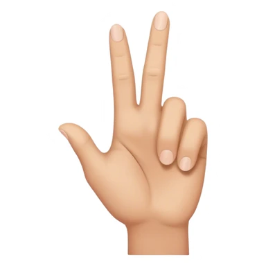 Finger pointing seen from the back of hand  sticker