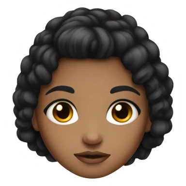 Very cute , girl with black, Hair and big beauty eyes  sticker