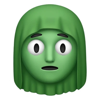 a green brocli with no face sticker