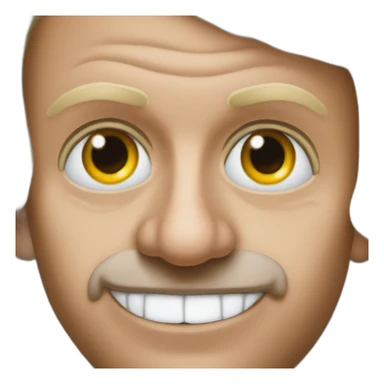 president macron with a nose piercing sticker