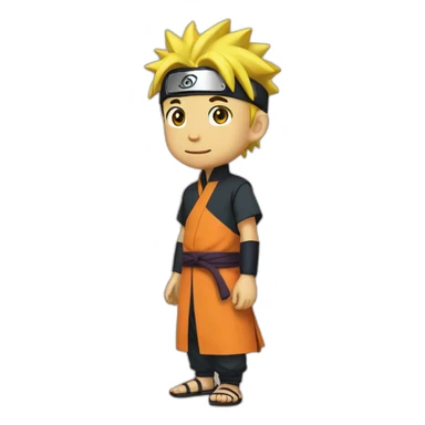Naruto in Kurta sticker