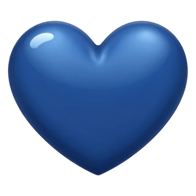 Dark blue heart sticker