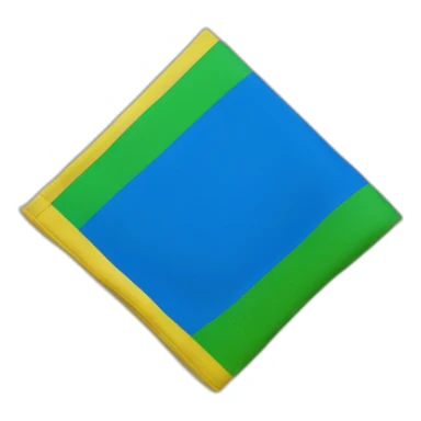 Bandera de azul, amarillo y verde sticker