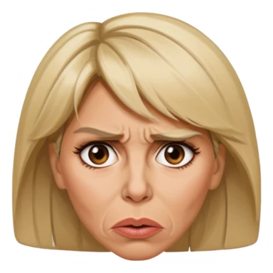 Brigitte macron angry sticker
