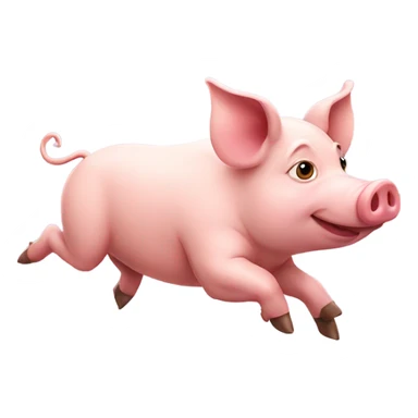 pig flying sticker
