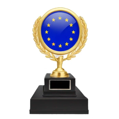 european-union-flag on trophee circle sticker