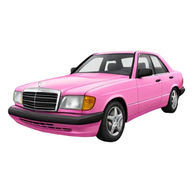 Pink Mercedes  sticker