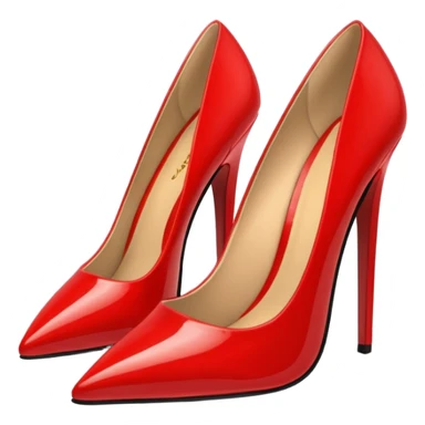 Red stiletto heels sticker