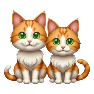 silly and cute cats sticker