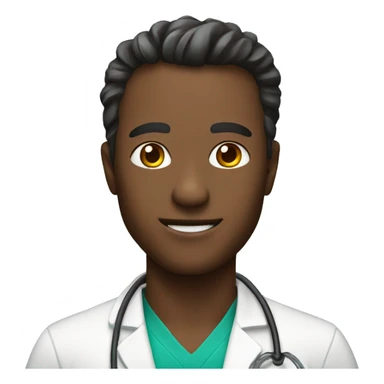 A doctor playing volleyball sticker