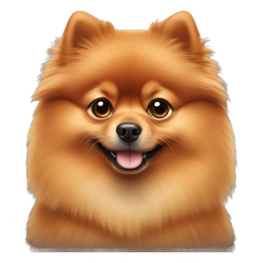 Red Pomeranian sticker