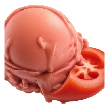 Tomato ice cream sticker