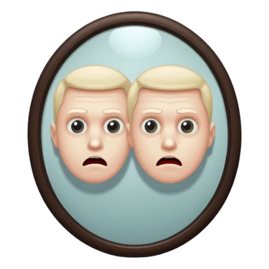 Killer behind man on mirror sticker