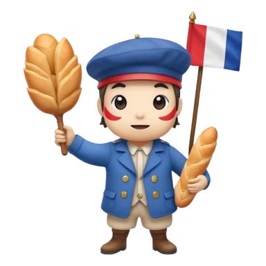 A Pokémon monster based on the theme of France  sticker