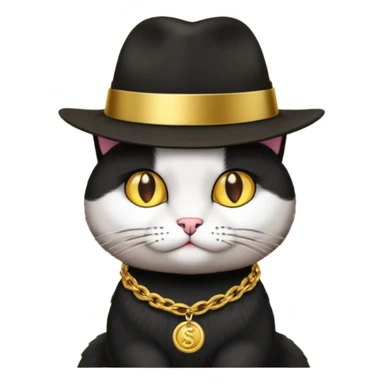 corleone mafia, coin cat sticker