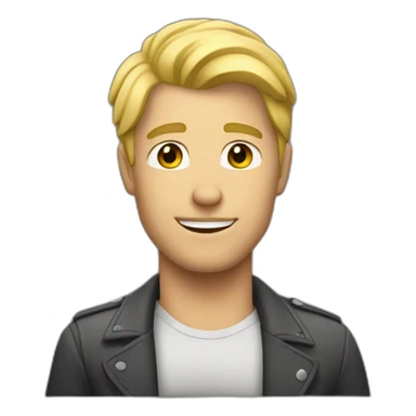 blonde guy approving sticker